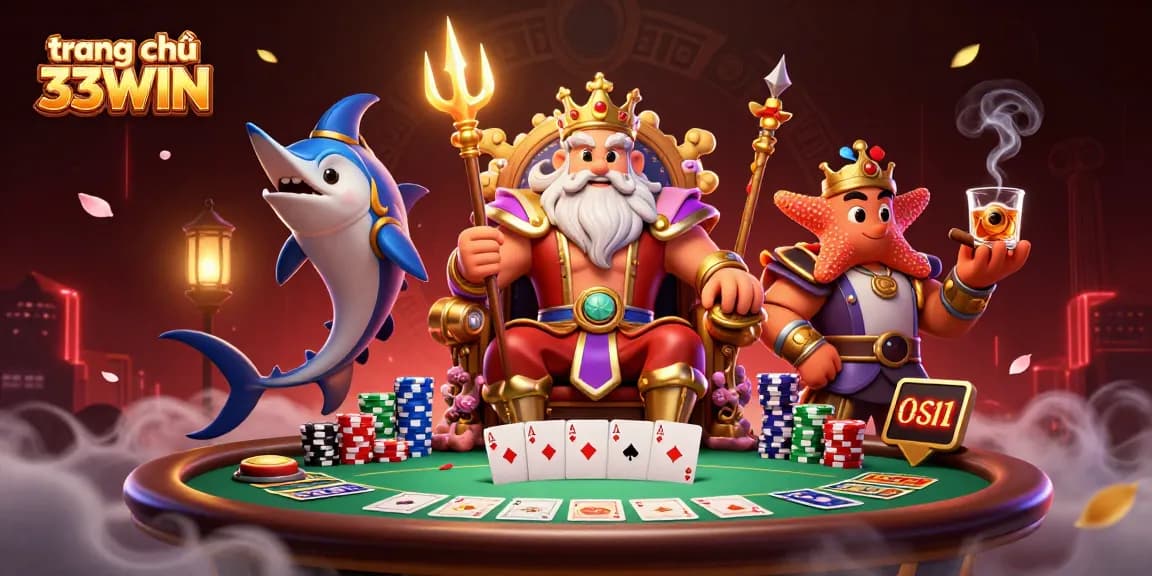 Engage in thrilling action with trang chủ 33WIN’s vibrant casino scene featuring Neptune and poker excitement.