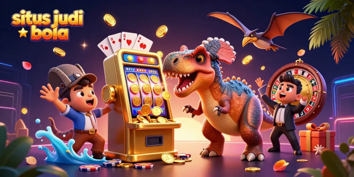 Menyaksikan situs judi bola yang menghidupkan slot mesin emas dengan bonus koin yang berjatuhan.