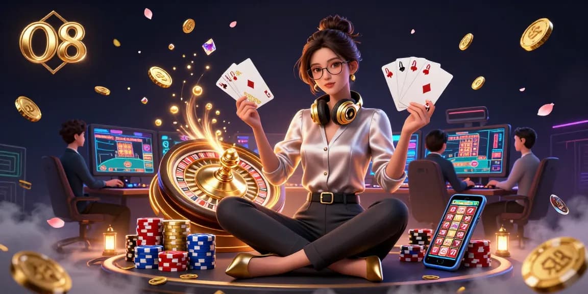 Experience the thrill of O8 casino gaming with stunning visuals of jackpots and action-packed gameplay.