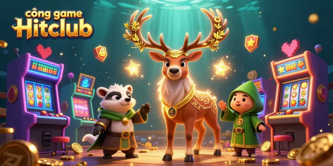 Experience the thrilling games of cổng game Hitclub with vibrant characters and engaging casino elements.