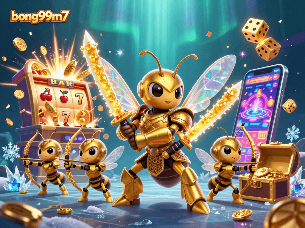 Engage with bong99m7's vibrant casino experience featuring dynamic game elements and colorful characters.