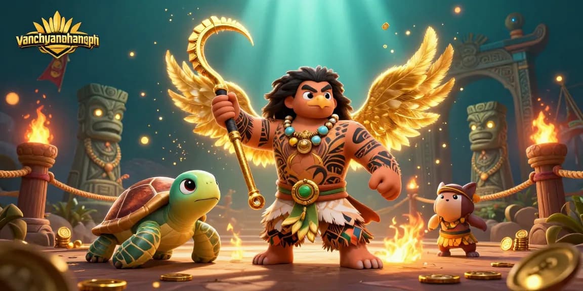Experience thrilling action at vanchuyenhoangphi with vibrant games, golden coins, and exciting characters.