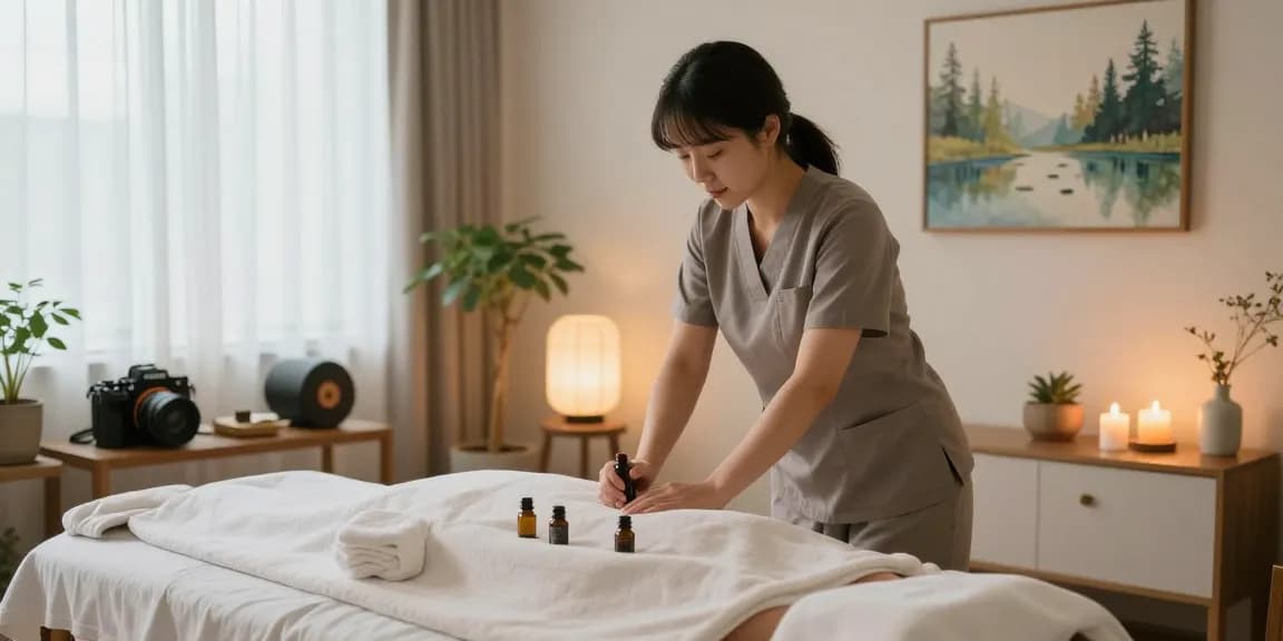 Experience premium 의정부출장마사지 in a tranquil wellness setting with soothing elements.