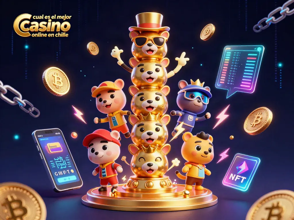 Juego emocionante en el mejor casino online en Chile con múltiples símbolos y elementos de criptomonedas.