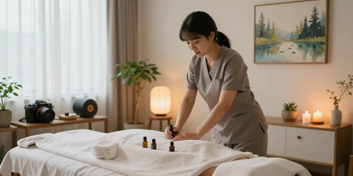 Experience premium 의정부출장마사지 in a tranquil wellness setting with soothing elements.