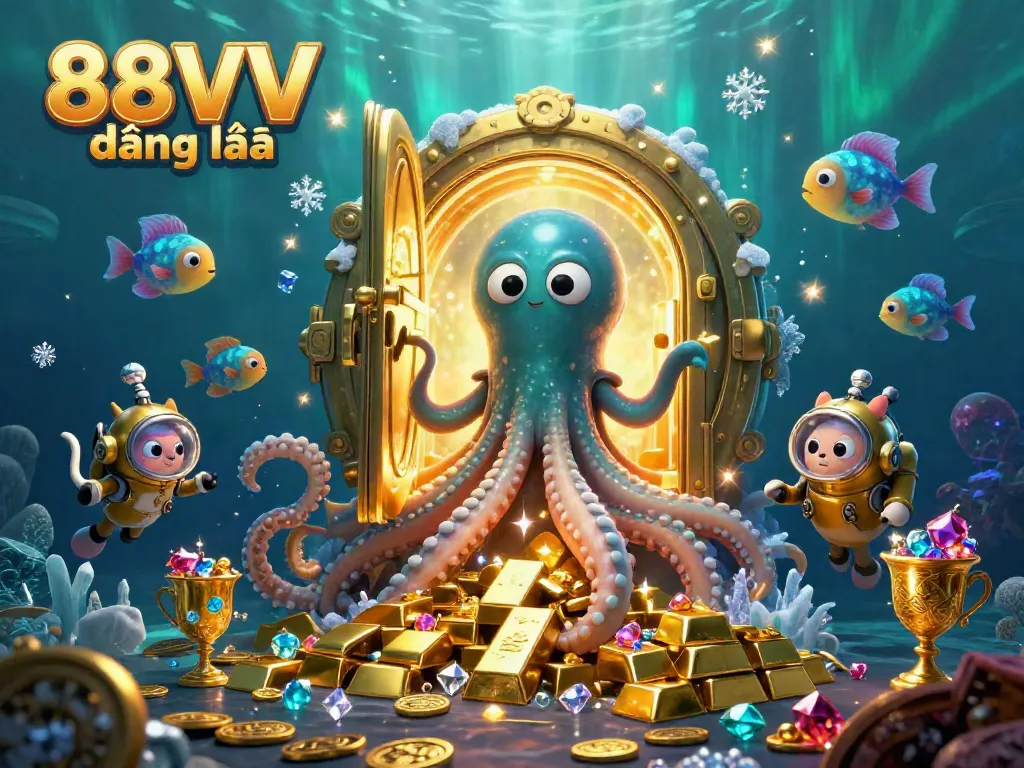 Win big with 88VV đăng nhập as you explore underwater treasures in this vibrant casino scene.