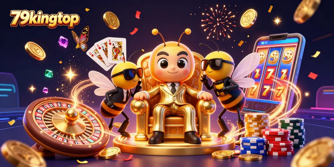 Experience thrilling moments with 79kingtop as the vibrant bumblebee mob boss reigns over a crowded casino scene.