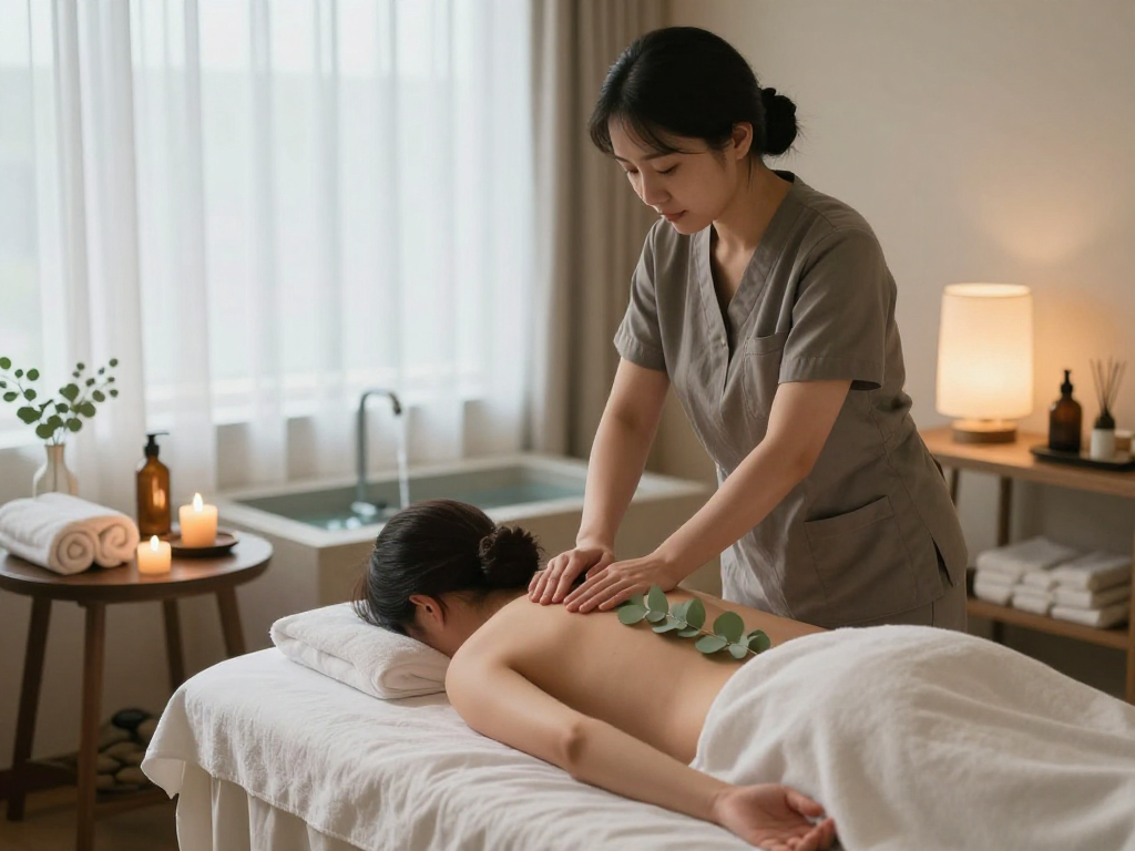 Experience relaxation and rejuvenation with an 안양출장마사지 in a peaceful spa setting.