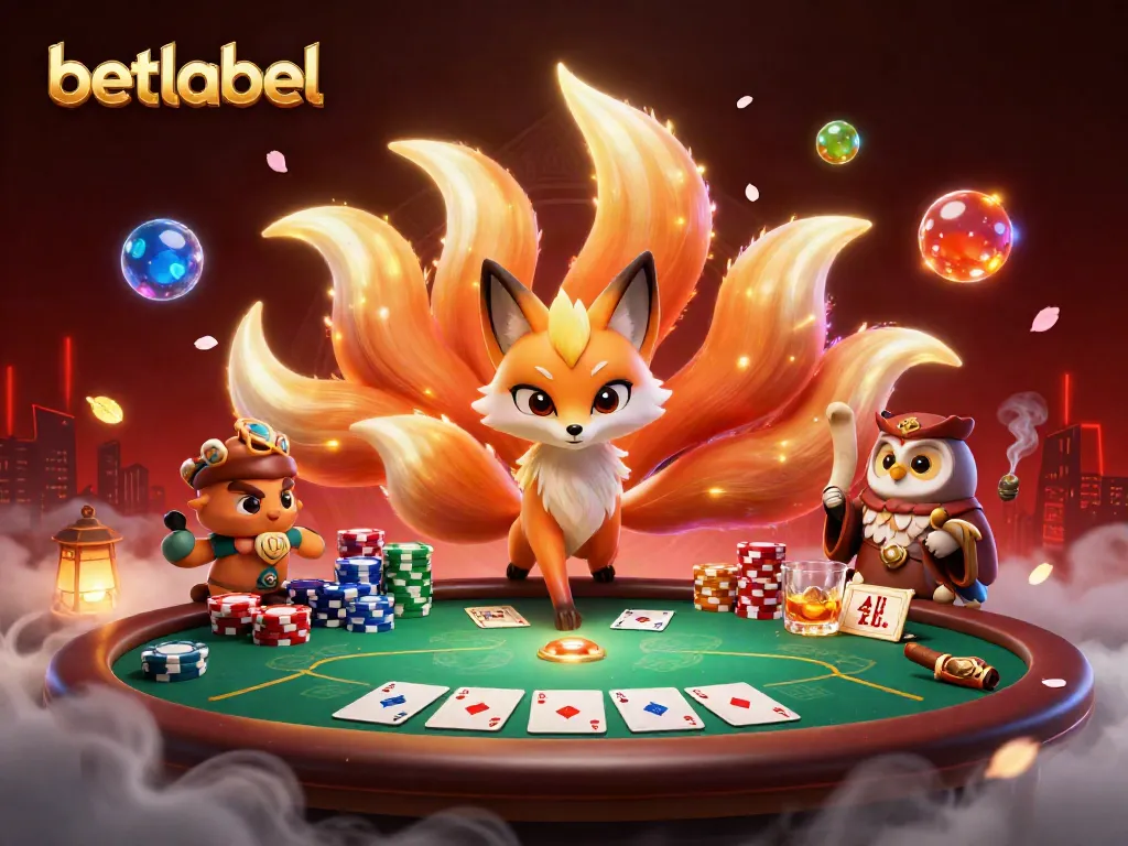 Betlabel reveals captivating gaming scenes with vibrant characters and casino elements in a dynamic illustration.
