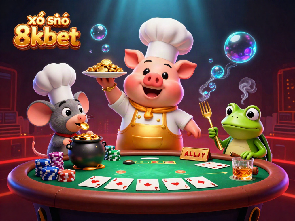 xổ số 8xbet players enjoy vibrant casino atmosphere with gold coins and poker elements