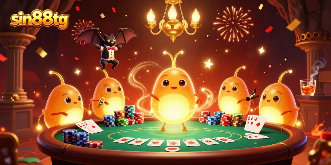 Experience the excitement of gambling at sin88tg with a vibrant cave casino illuminated by glowworms.
